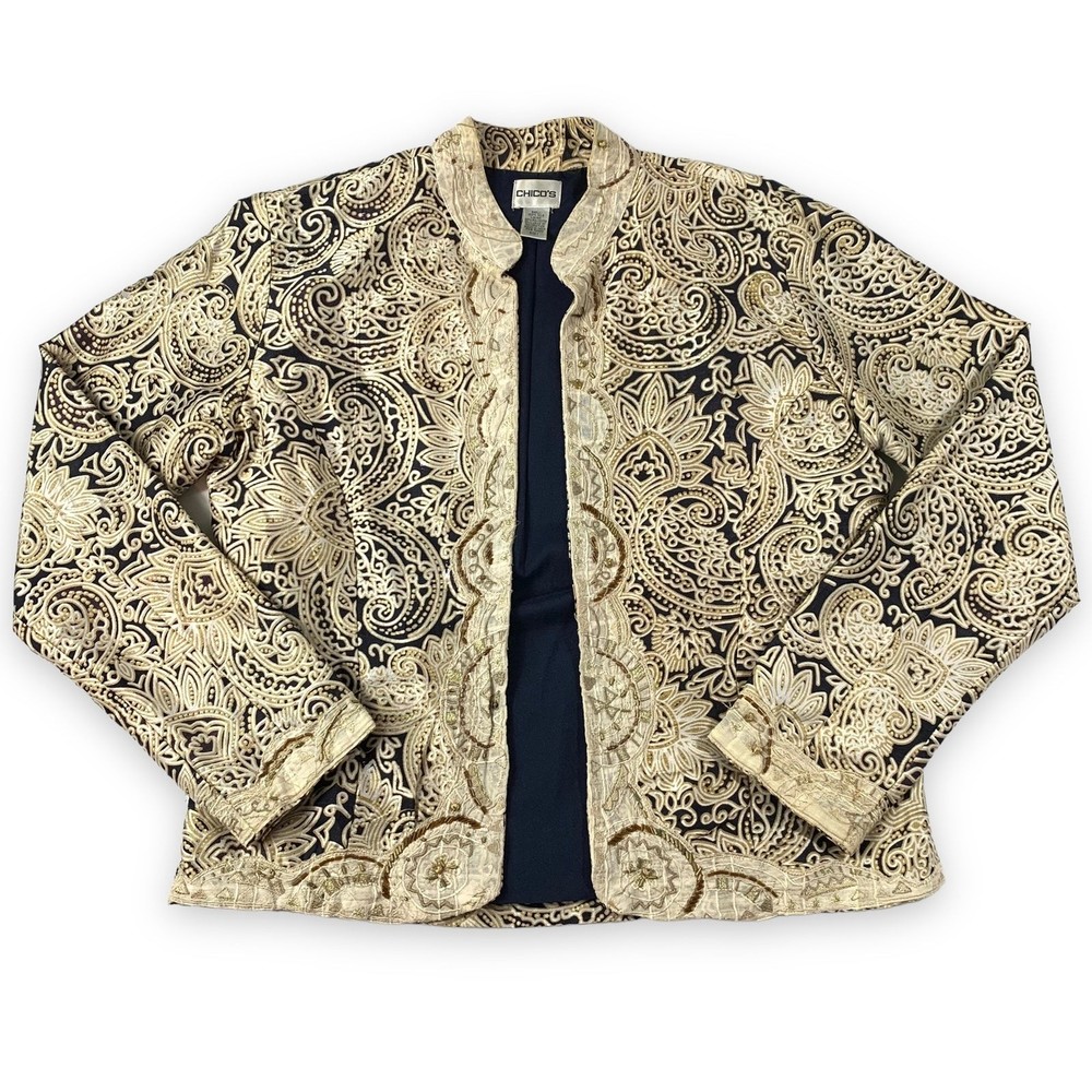 Chicos Silk Jacket